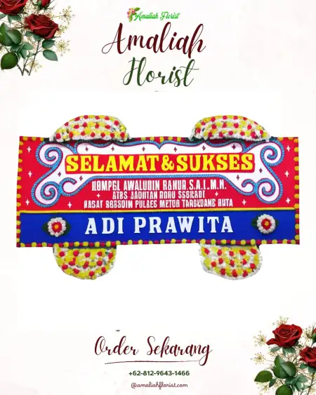 Papan Bunga Ucapan Selamat Kalidilem