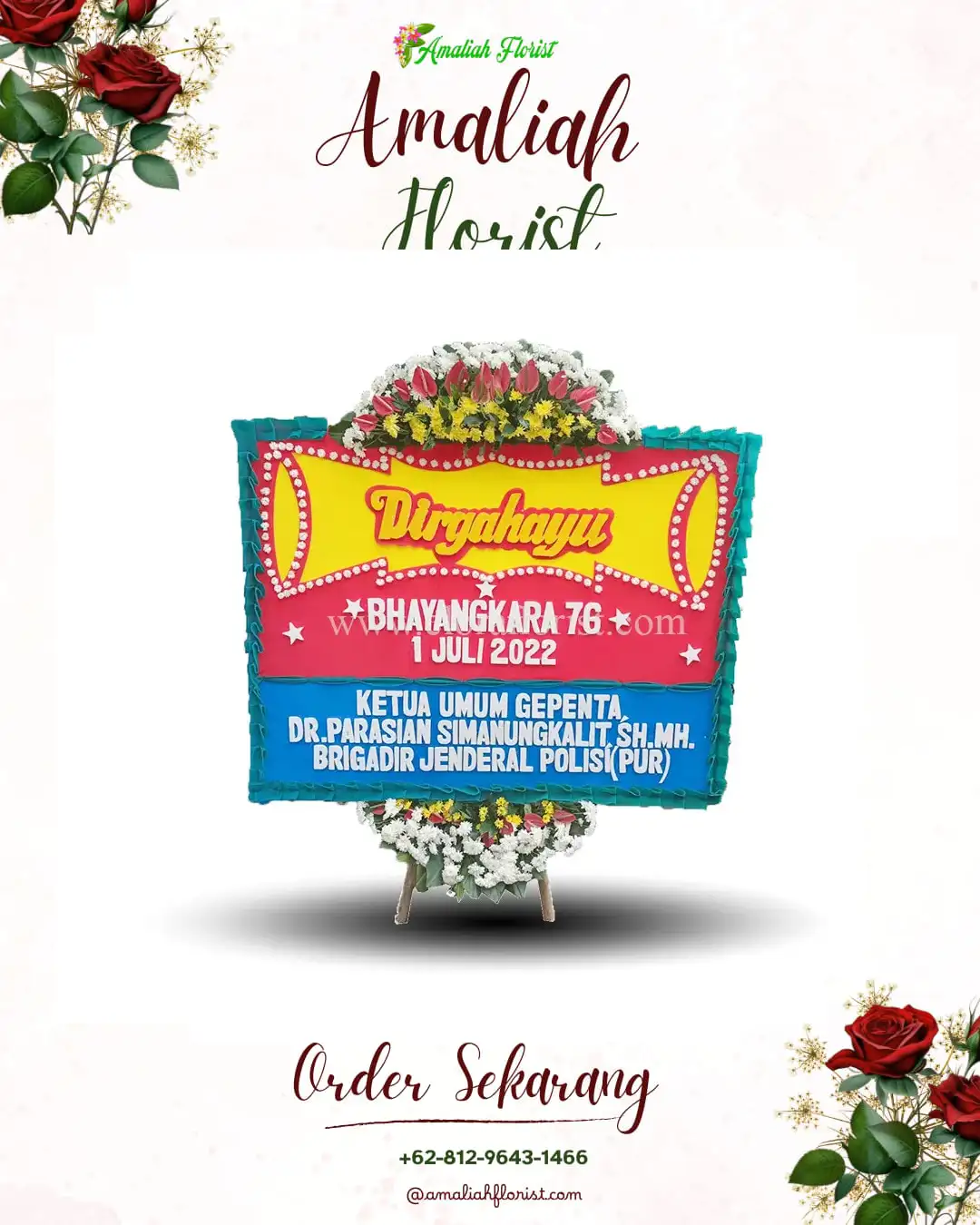 Papan Bunga HUT Ulang Tahun Kalidilem